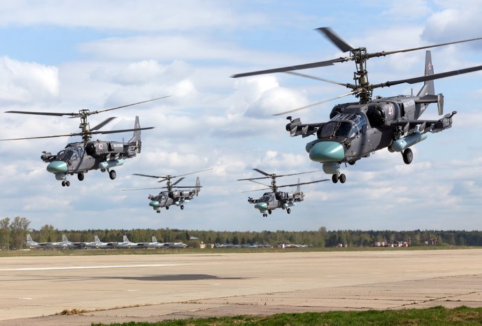 Вертолёт Аллигатор ка-52 атака