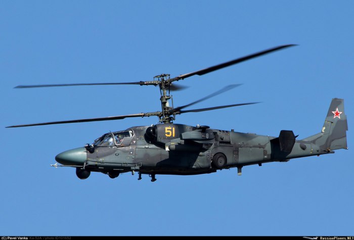 Вертолёт к-52 Аллигатор
