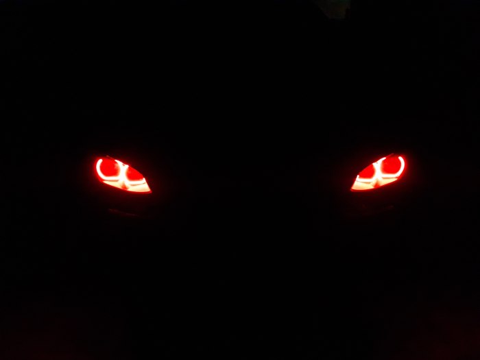 Красные линзы f30 BMW