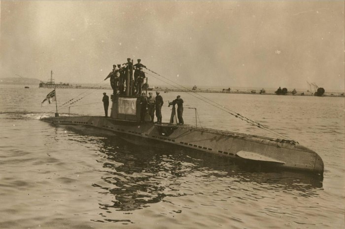 Подводная лодка 1 мировой войны