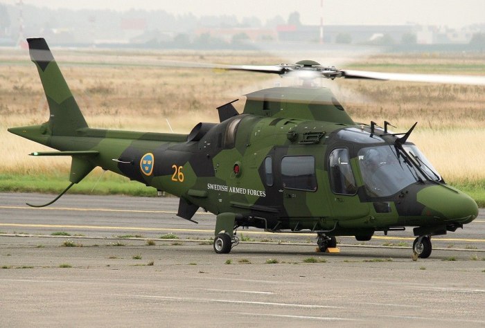 Agusta a.109 Швеции