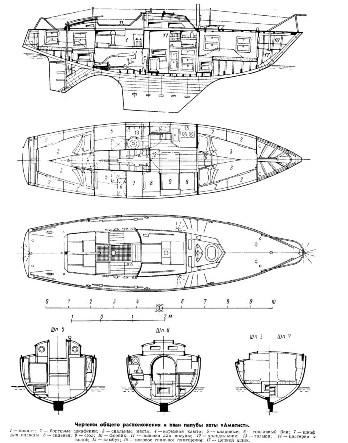 Чертежи моторная яхта absolute 42 STC