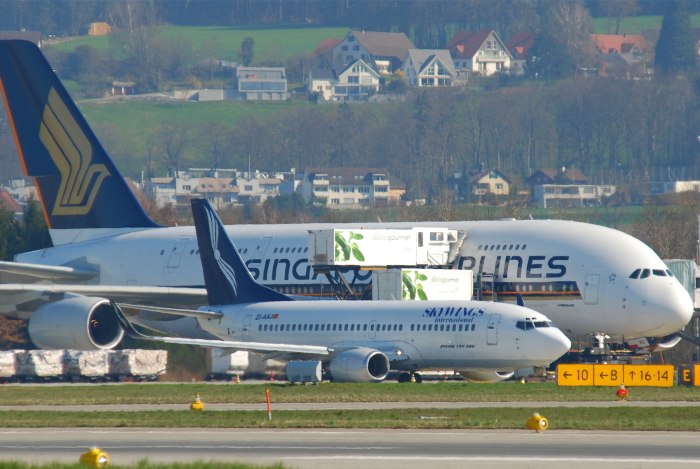 A380 и Boeing 737