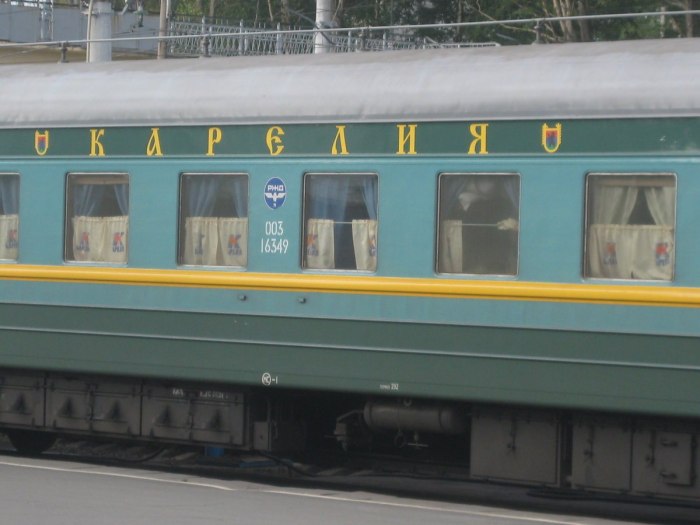 Поезд 018а Москва Петрозаводск фирменный Карелия