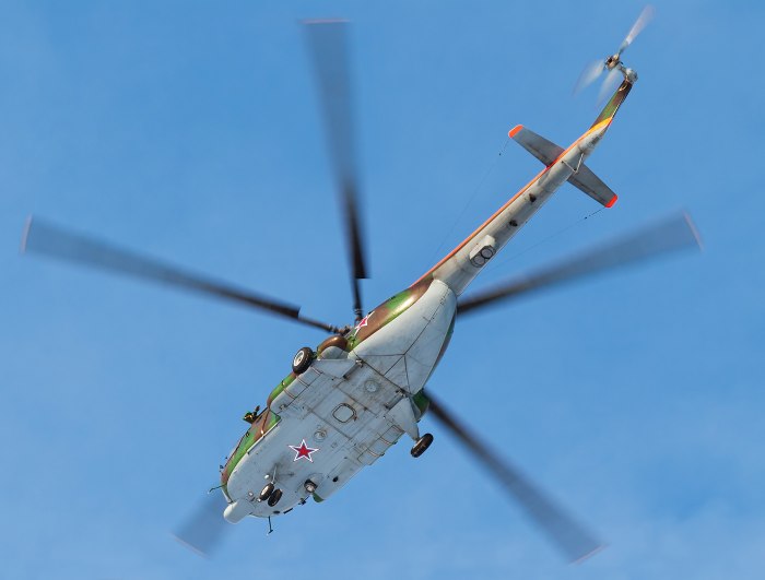 Ми-24 вертолёт вид снизу