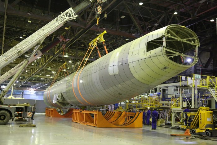 Фюзеляж самолета МС 21