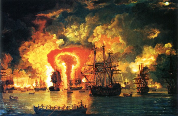 Чесменское сражение 7 июля 1770 года