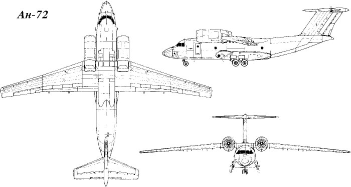 АН-72 транспортный самолёт