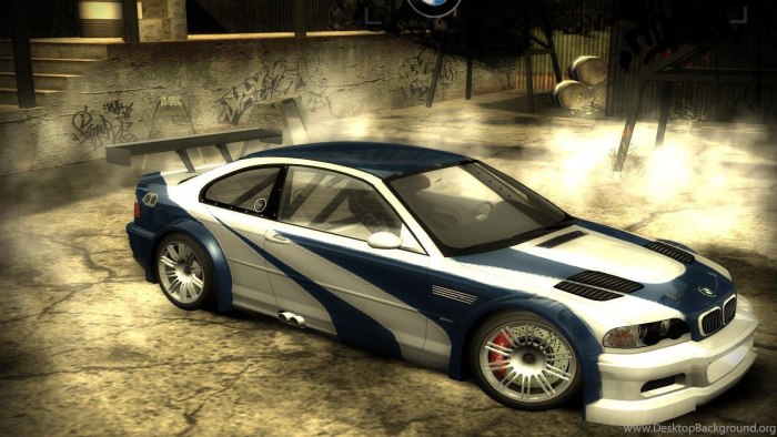 BMW m3 GTR NFS