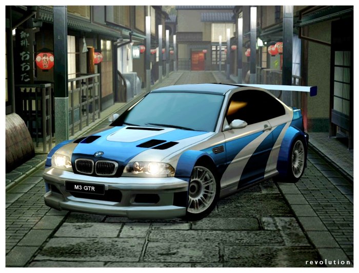BMW m3 GTR нфс