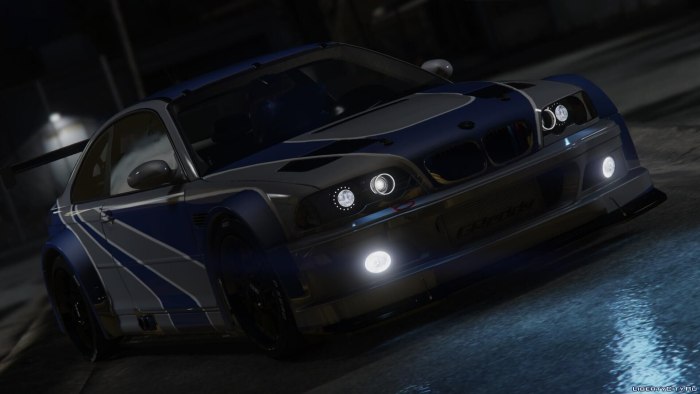 BMW m3 GTR NFS