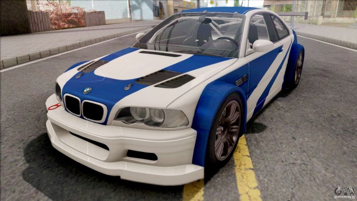 BMW m3 GTR NFS