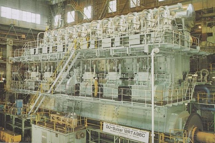 Дизельный Корабельный двигатель Wartsila Sulzer rta96