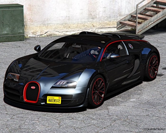 Bugatti Veyron спойлер