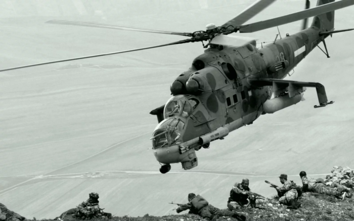 Ми-24 вертолёт в Афгане