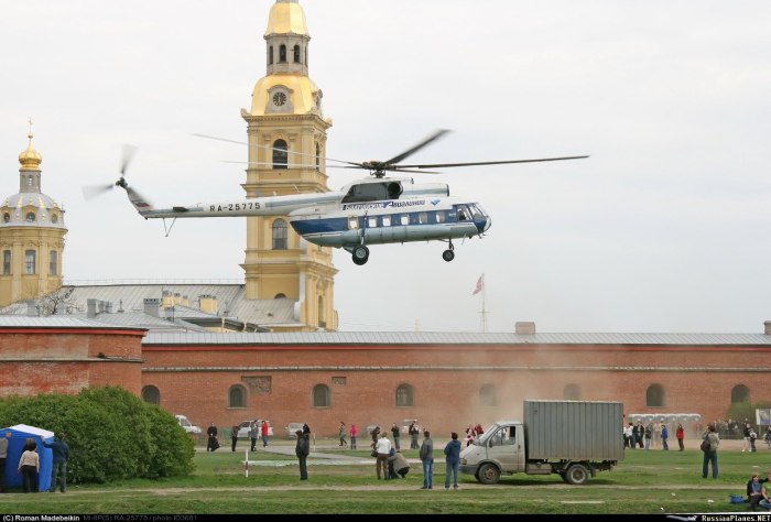 Вертолет Петропавловская крепость