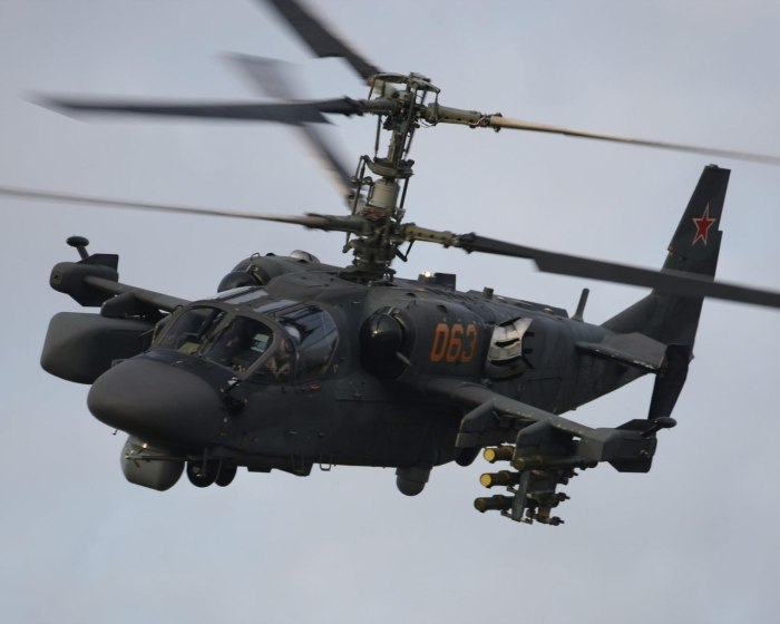 Военный вертолет ка 52