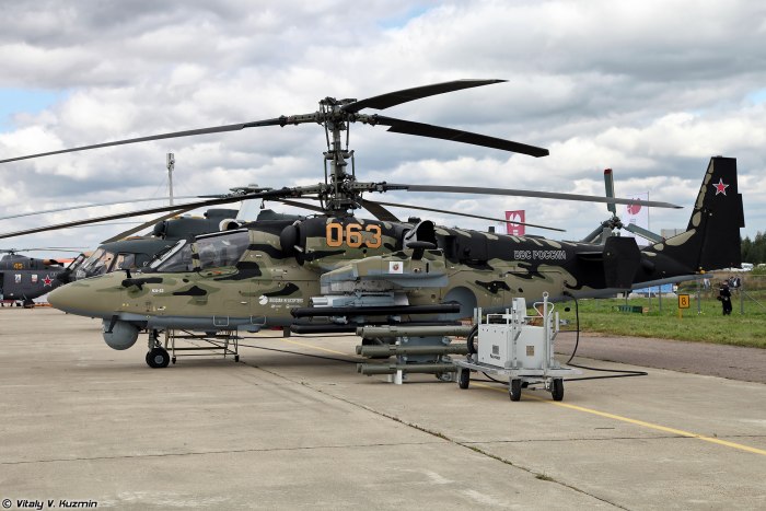 Военный вертолёт ка-52 Аллигатор