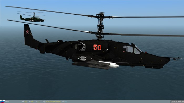Вертолёт акула ка-52 Аллигатор ка-50