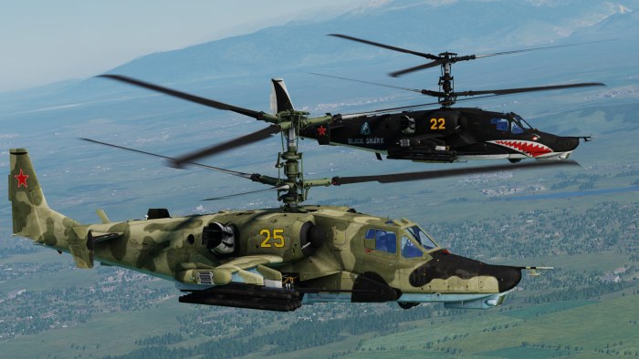 Боевой вертолет ка-50 черная акула