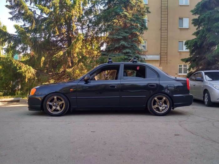 Hyundai Accent занижение 50