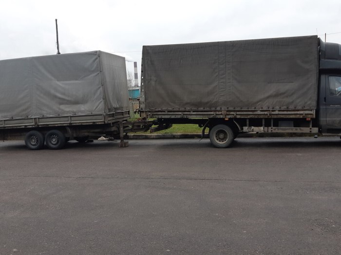 ГАЗ Валдай с кубатурным прицепом