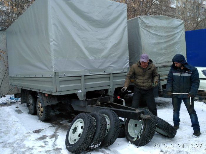 Газель 3302 с легковым прицепом