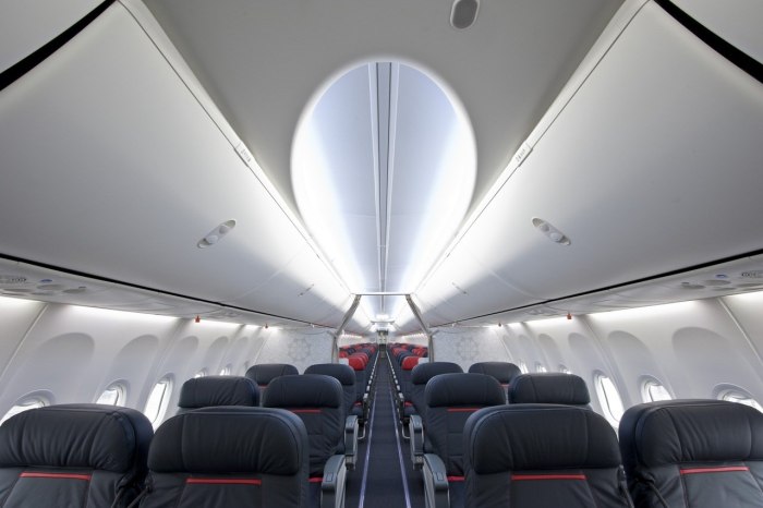 Боинг 737 Туркиш Эйрлайнс салон