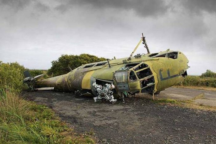 Ми-8 вертолёт заброшенный