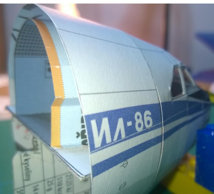 Бумажная модель ил-86