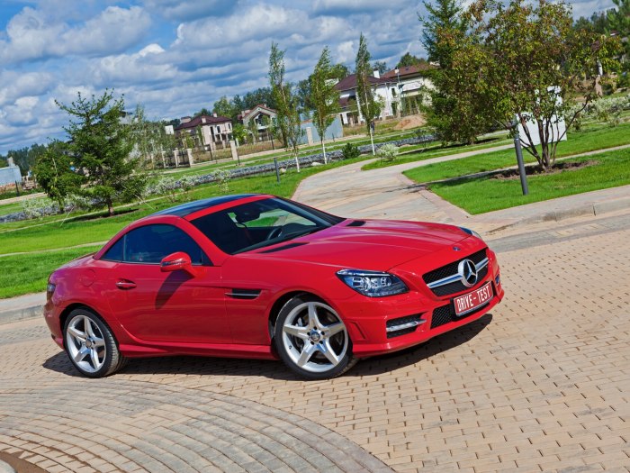 Mercedes SLK 200 красный