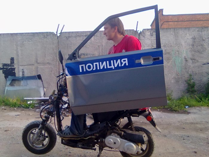 Смешной скутер