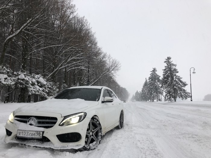 Мерседес зимой