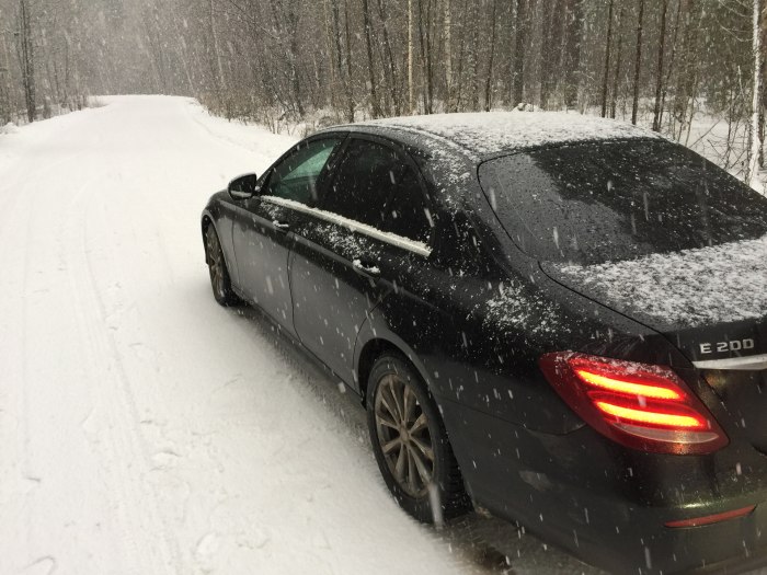 Mercedes w213 зима