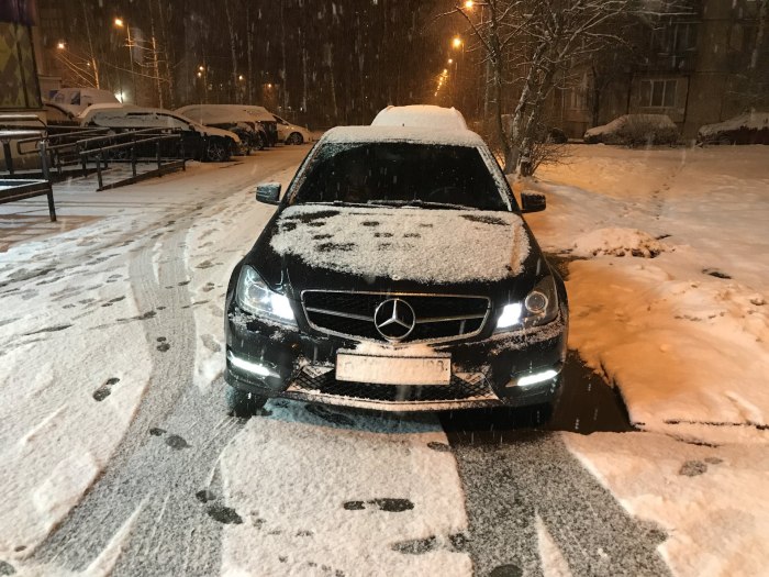 Мерседес w204 зима