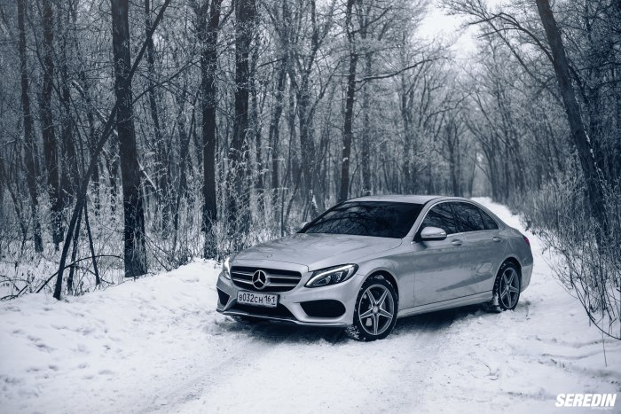 Mercedes c63 зима