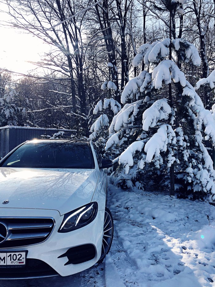 Mercedes w213 зима