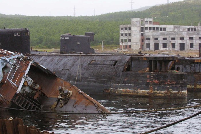 Советская гавань база подводных лодок атомных
