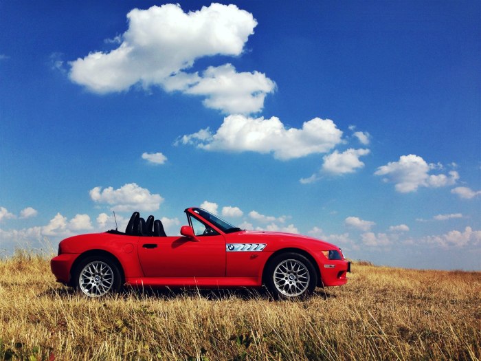 BMW z3 красная