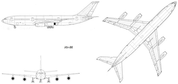 Ил-86 пассажирский самолёт