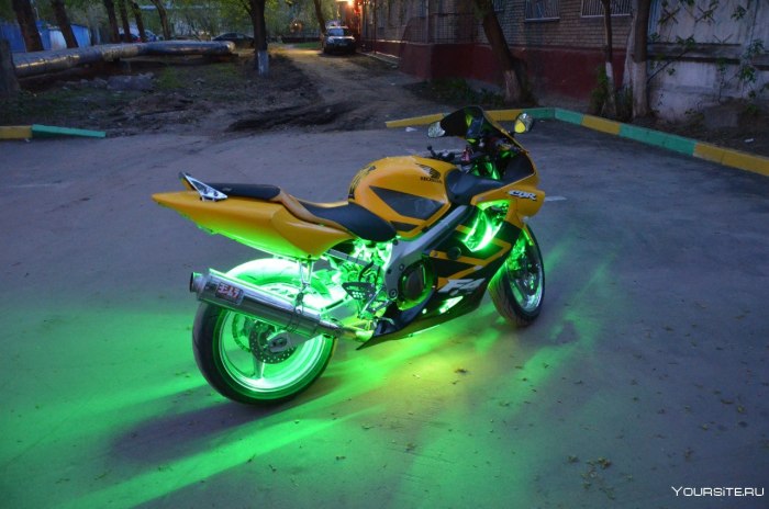 Yamaha r6 2005 неоновая подсветка