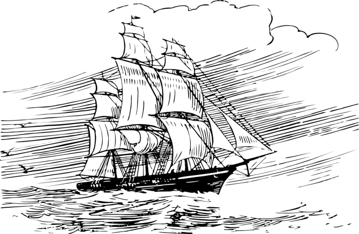 Парусник рисунок