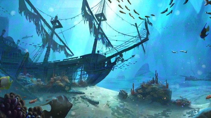 Затонувшие корабли пиратов Карибского моря