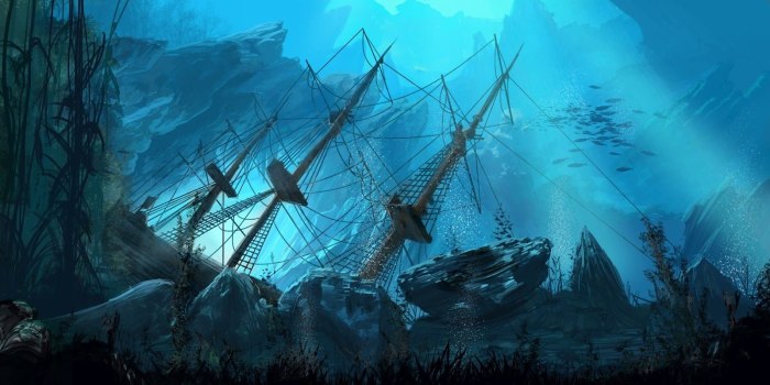 Бухта погибших кораблей пираты Карибского моря