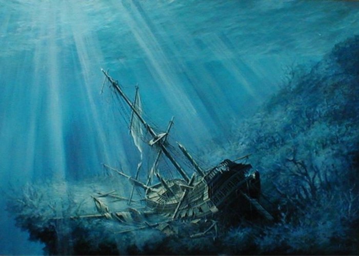 Саргассово море тонущий корабль