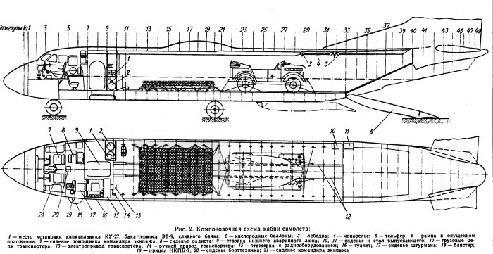 Схема фюзеляжа АН 24