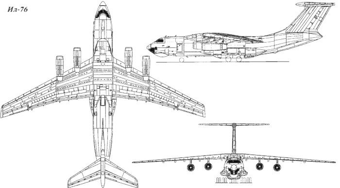Ил-76 схема самолета
