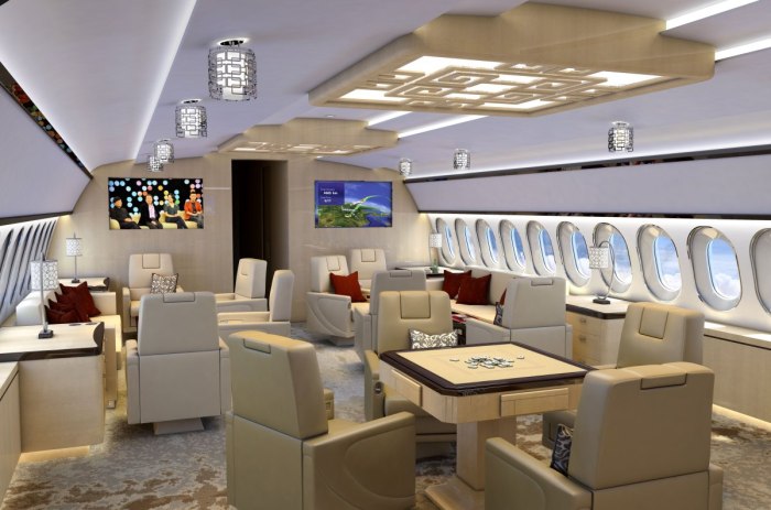 Боинг 747 салон Люкс