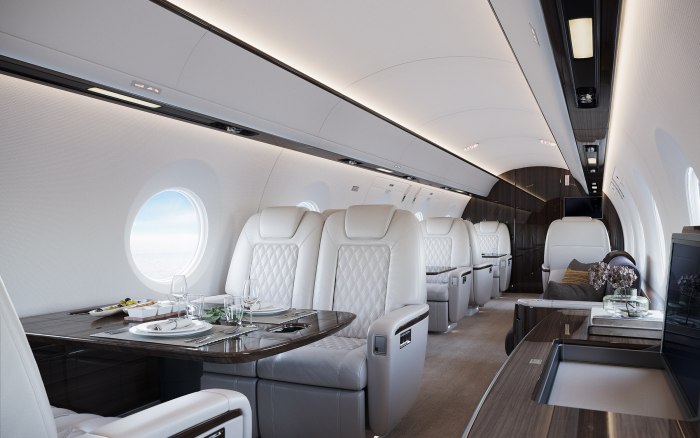 Gulfstream 650 салон