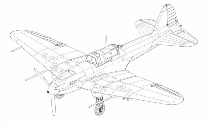 Самолёт ил-2 Штурмовик раскраска